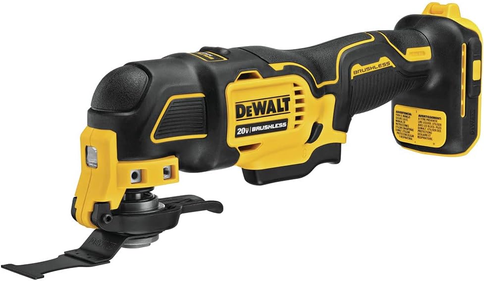 Dispositif oscillant sans fil DEWALT Atomic 20V MAX* (DCS354B), vendu à l'unité, multicolore.