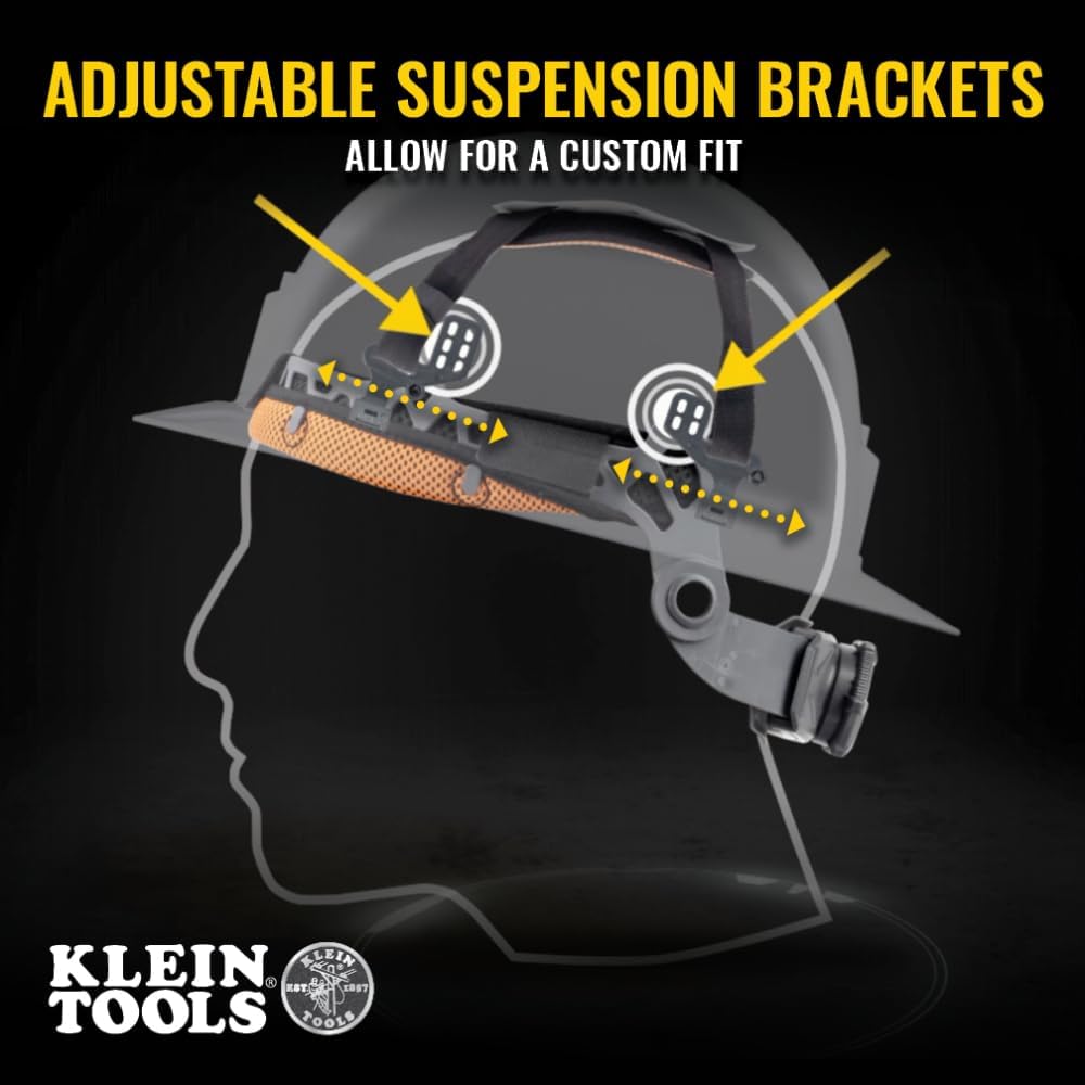 Casque pour sécurité Klein Tools, casque de sécurité de type 2, ventilé, classe C