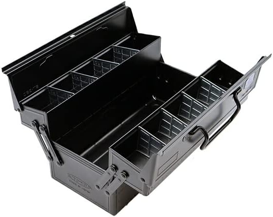 Coffret à outils Toyo ST-350BK Color à 2 niveaux, noire