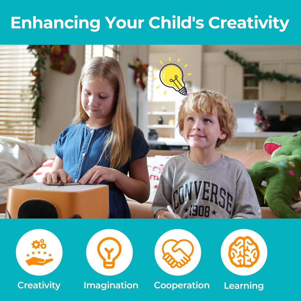 Ensemble de bricolage STEM BEAVERBOT destiné à enfants, doté de découpeur en carton, à partir de 3 ans.
