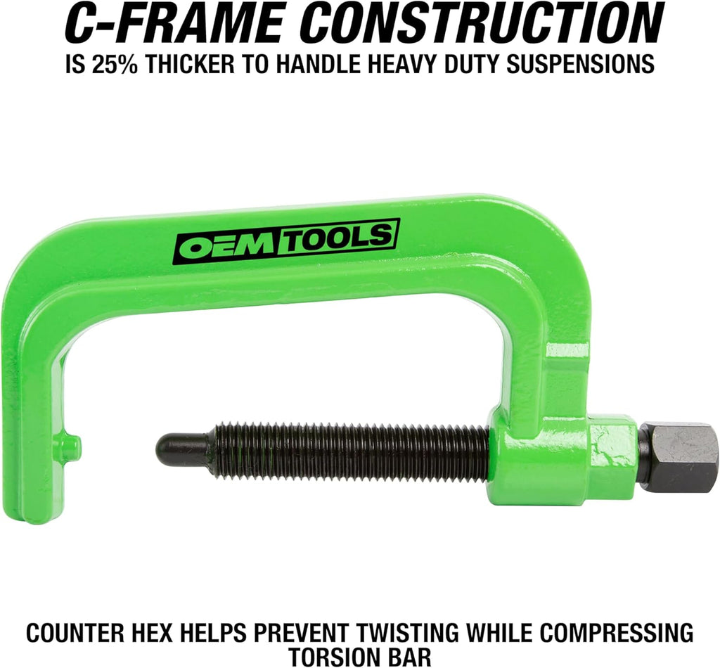 Dispositif destiné à barres de torsion OEMTOOLS 37278, démontage et installation des clavettes de torsion, compatible doté de les suspensions renforcées, revêtement électrophorétique destiné à une durabilité accrue