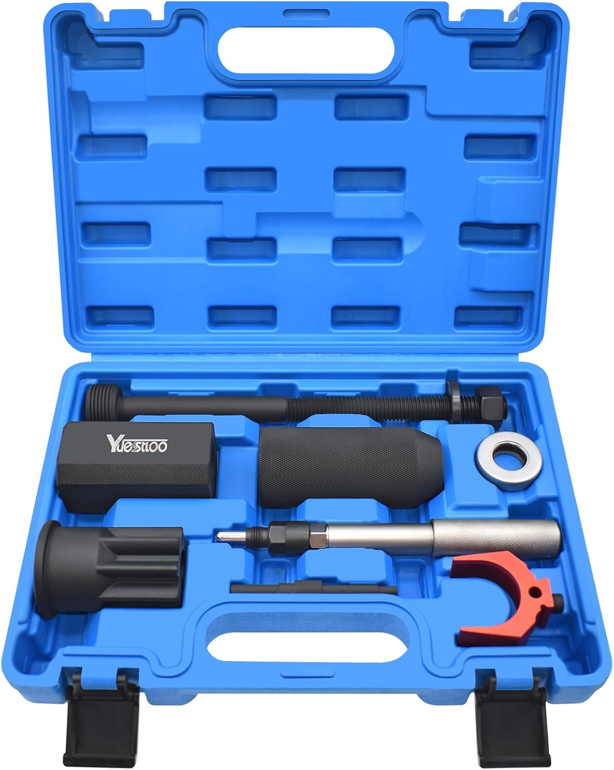 Kit d'installation et de dépose de manchon d'injecteur 9U-6891 + Goupille de calage automatique J-42083 + Dispositif de réglage de la hauteur d'injecteur 9U-7227 + Douille de palier moteur J-38587-A compatible doté de les moteurs CAT Caterpillar...