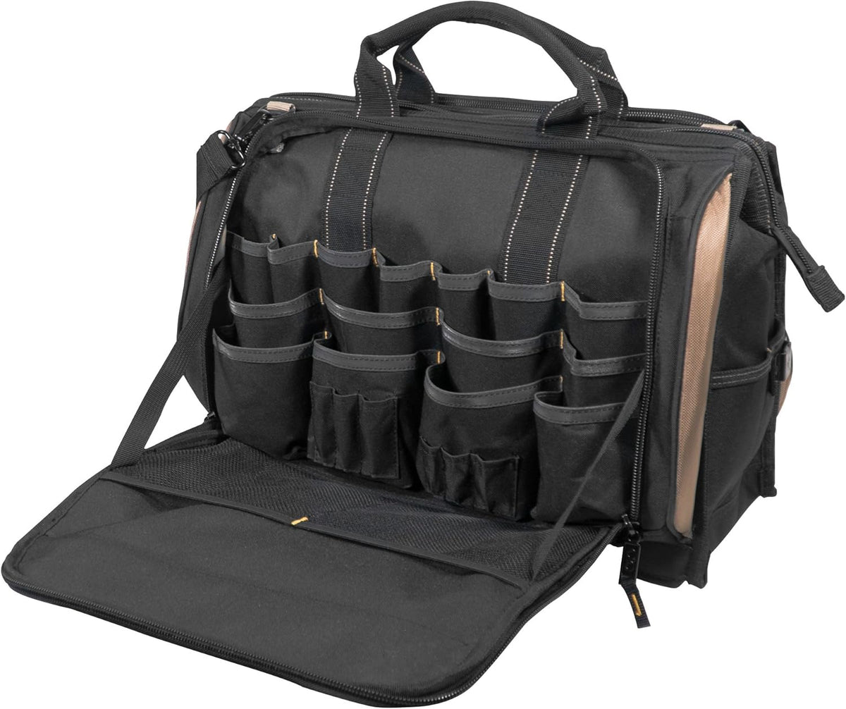 Sac à équipements Custom Leathercraft1539 à compartiments multiples et 50 poches