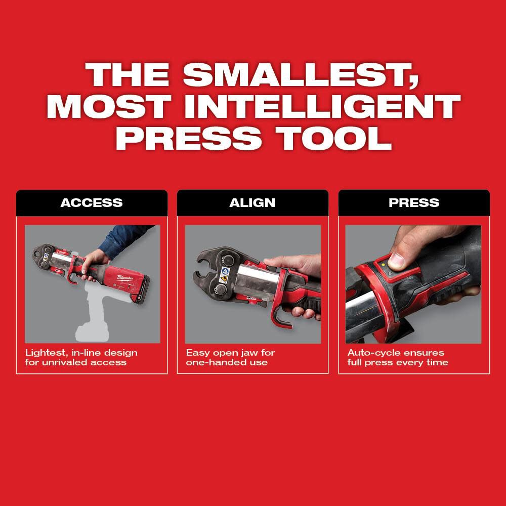 Dispositif de presse Milwaukee M18 FORCE LOGIC doté de ONE-KEY et 1/2