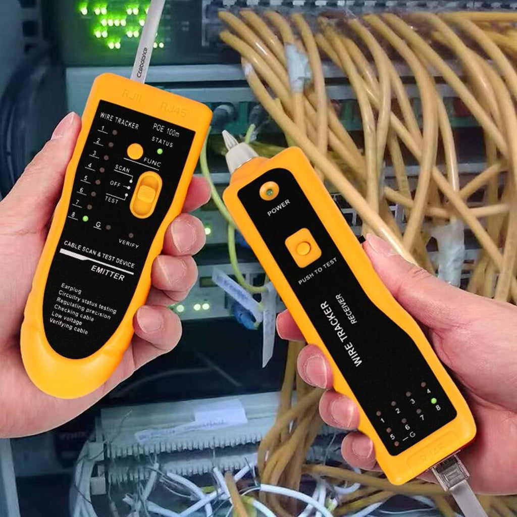 ensemble d'équipements réseau Gaobige, outil de sertissage RJ45, pince à sertir Cat6 Cat5 Cat5e, outil de sertissage traversant, outil de suivi de câbles, outil de perforation 110/88, dénudeur, coupe-câbles, connecteurs traversants Cat6