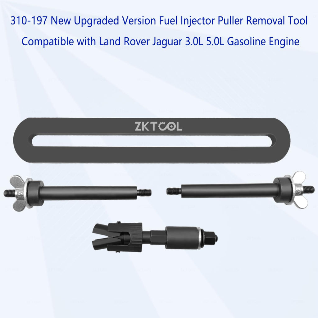 Dispositif d'extraction d'injecteurs de carburant ZKTOOL nouvelle version améliorée, compatible doté de les moteurs essence Land Rover Jaguar 3.0L et 5.0L. Permet de retirer facilement les injecteurs sans les endommager. Référence remplaçable : 310