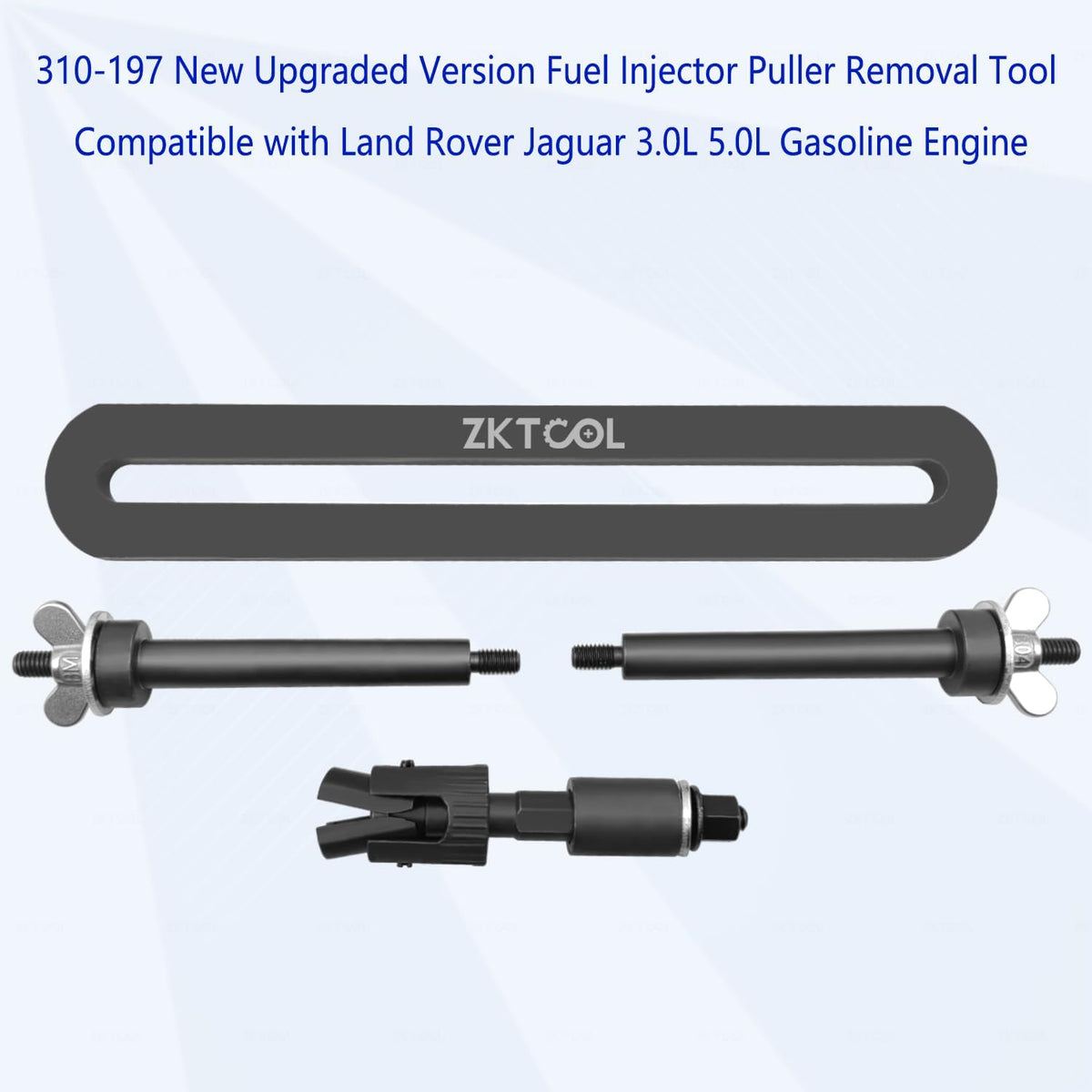Dispositif d'extraction d'injecteurs de carburant ZKTOOL nouvelle version améliorée, compatible doté de les moteurs essence Land Rover Jaguar 3.0L et 5.0L. Permet de retirer facilement les injecteurs sans les endommager. Référence remplaçable : 310