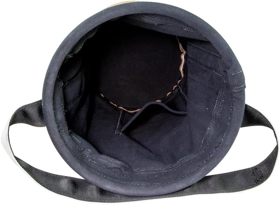 Seau en toile Klein Tools 5104FR, seau à équipements ignifugé en toile n° 4, doté de fond doublement renforcé, capacité de charge de 45 kg (100 livres).