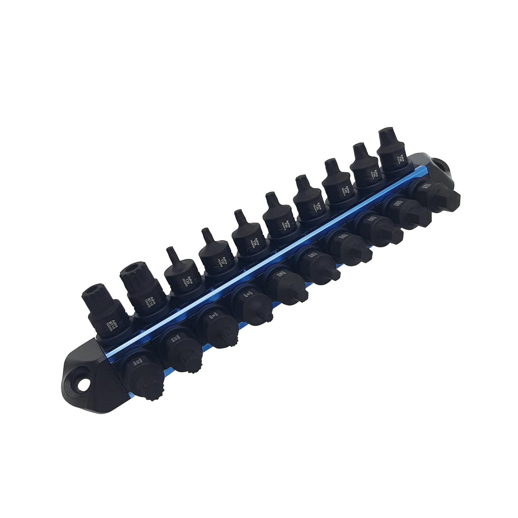 Astro Tools 78320 Ensemble de 20 douilles à impact Torx Nano 3/8" doté de embouts hexagonaux extérieurs, métriques et triple carré