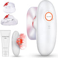 Appareil de massage électrique 3 en 1 contre la cellulite, appareil de remodelage corporel 3 en 1 - 3 modes réglables - Dispositif de thérapie par ventouses à usage domestique destiné à le dos, le ventre, la taille, les bras et les jambes - Blanc