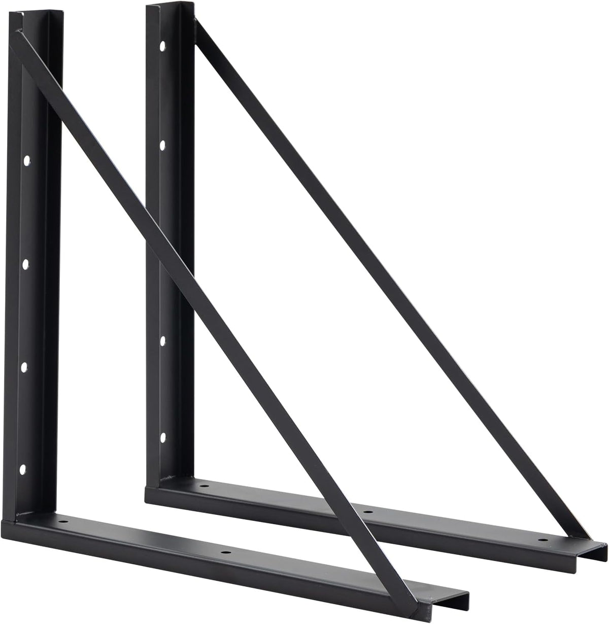 Supports de fixation sous châssis en acier Colinktool, kit de montage pour coffre à outils pratiques de camion 18 x 18 pouces, avec vis, entretoises et manchons - 2 pièces