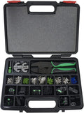 Ensemble d'équipements à sertir à cliquet interchangeables Astro Pneumatic Tool 9478 (220 pièces) et accessoires.