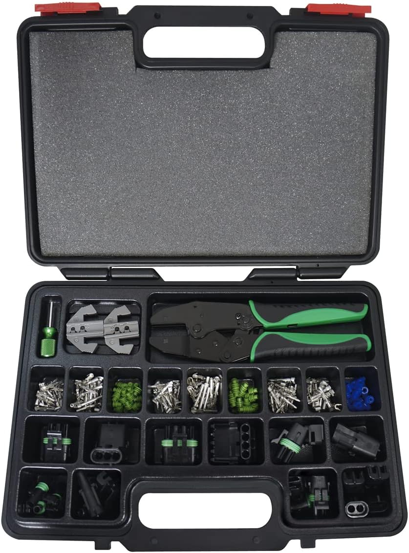 Ensemble d'équipements à sertir à cliquet interchangeables Astro Pneumatic Tool 9478 (220 pièces) et accessoires.