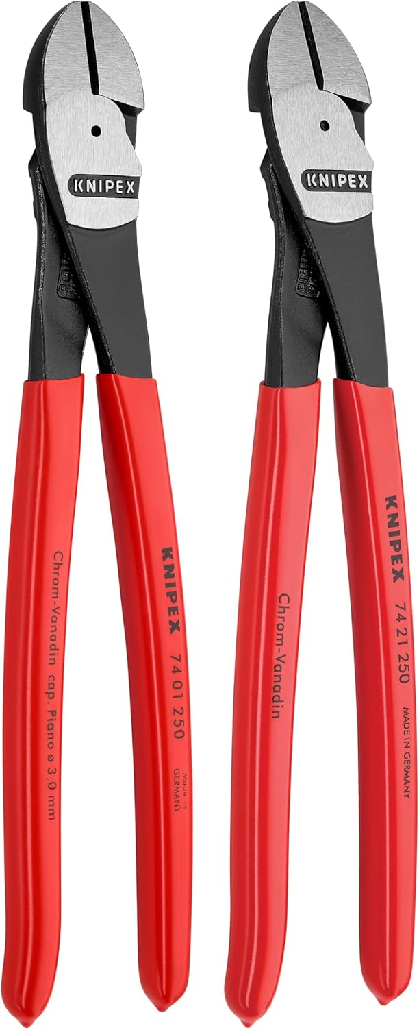 KNIPEX Tools 9K 00 80 129 US Jeu pour 2 fraises diagonales droites et coudées à fort effet de levier