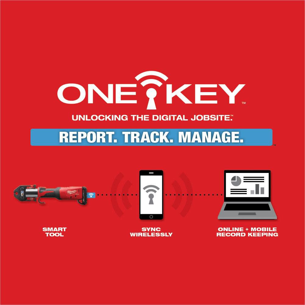Dispositif de presse Milwaukee M18 FORCE LOGIC doté de ONE-KEY et 1/2
