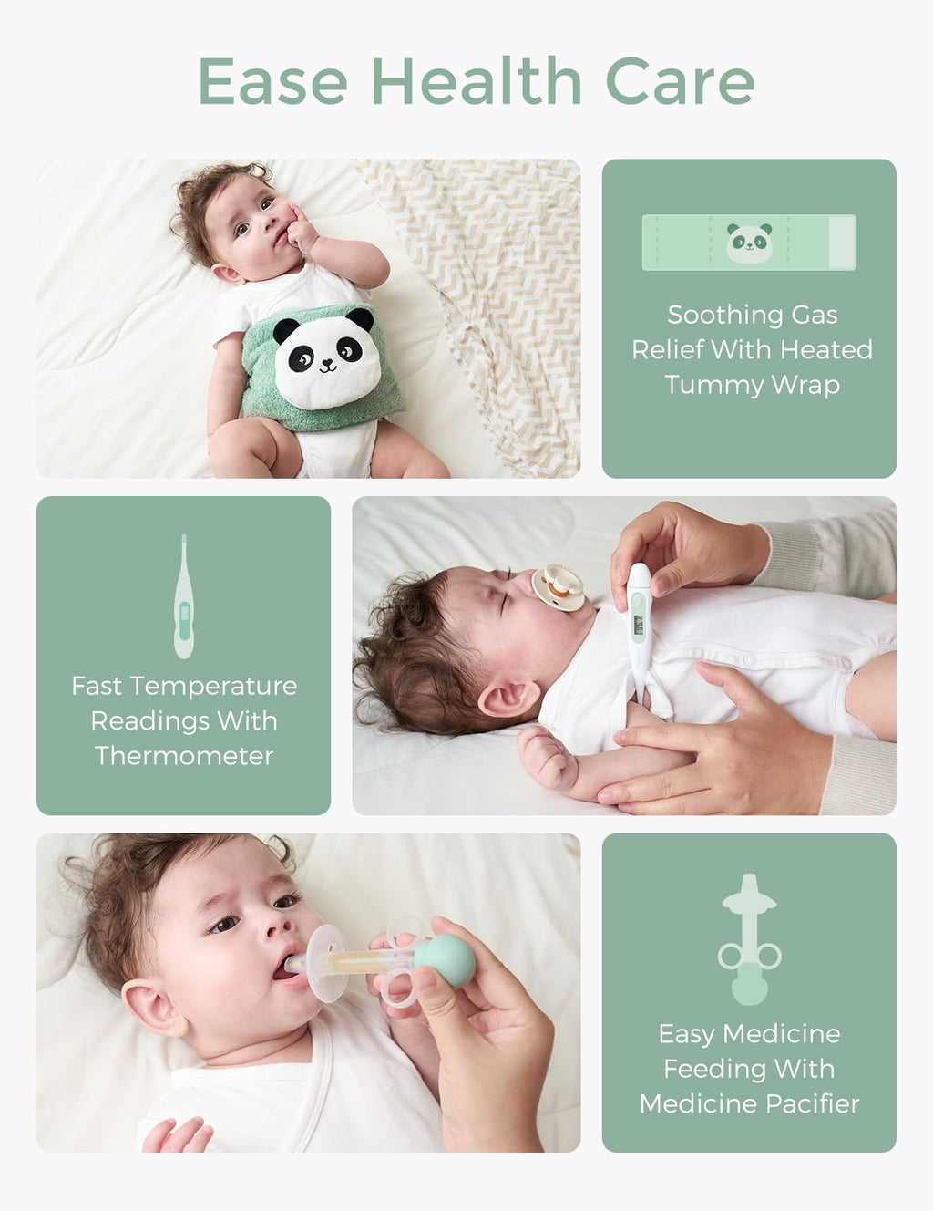 MOMCOZY Elite Kit Bébé - Ensemble Essentiel pour Toilettage et de Santé