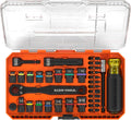 Ensemble de douilles à impact Klein Tools 65302KNECT, KNECT (S) Ensemble de 33 douilles traversantes SAE et métriques, adaptateur destiné à visseuse à impact, boîte de rangement destiné à équipements MODbox
