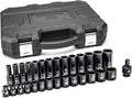 Ensemble de 29 douilles à impact 6 pans, entraînement 3/8", standard et profondes, métriques GEARWRENCH - 84925N