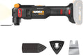 Dispositif multifonction oscillant sans fil Worx Nitro 20 V doté de angle d'oscillation de 5°, technologie VibraFree, design compact, outil seul, 23 accessoires et sac de transport, WX698L.9