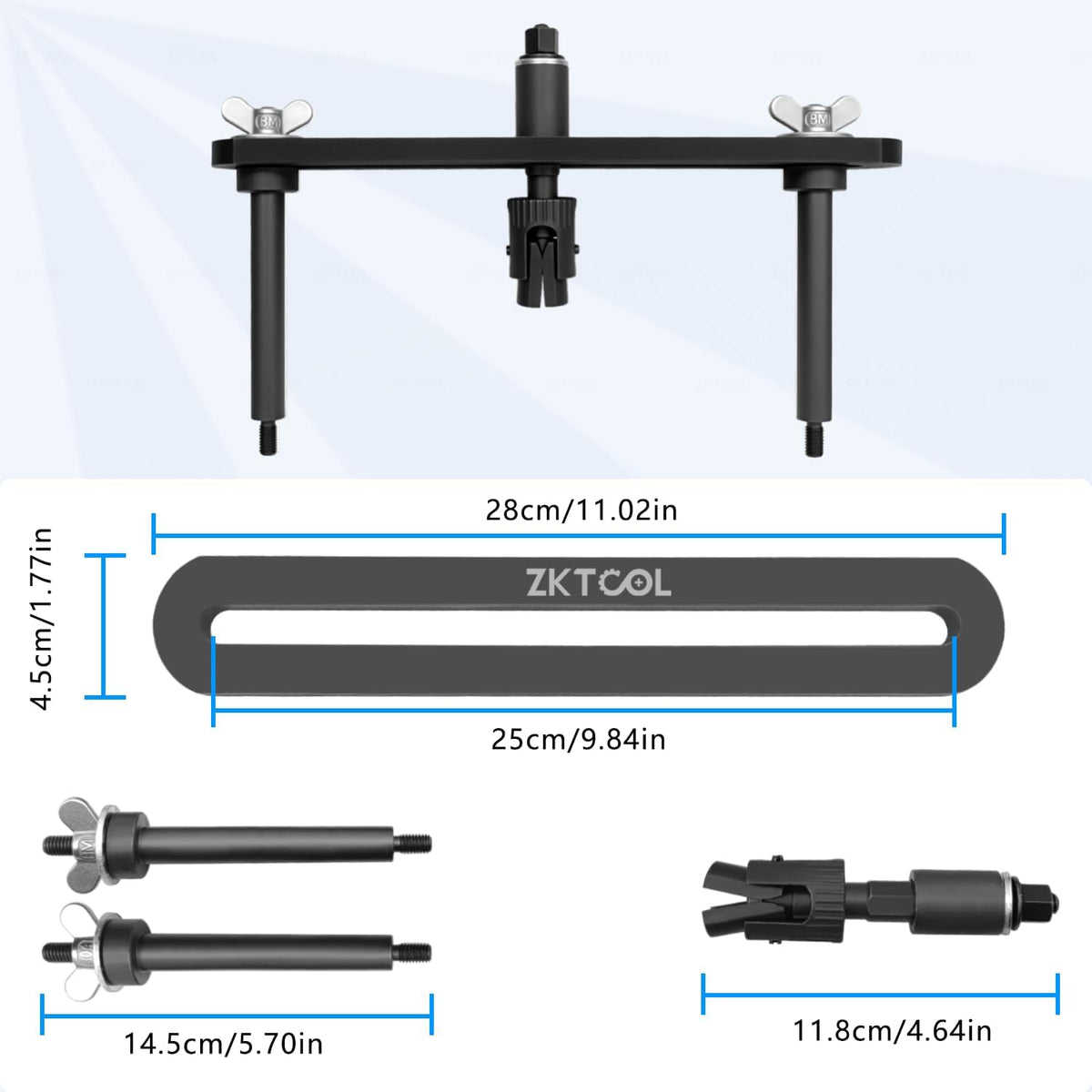 Dispositif d'extraction d'injecteurs de carburant ZKTOOL nouvelle version améliorée, compatible doté de les moteurs essence Land Rover Jaguar 3.0L et 5.0L. Permet de retirer facilement les injecteurs sans les endommager. Référence remplaçable : 310