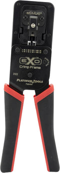 Cadre de sertissage Platinum Tools 100061C EXO doté de jeu de matrices EXO-EX destiné à connecteurs ezEX-RJ45