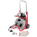 Déboucheur de canalisations K-400, machine à tambour 120 volts doté de câble C-32IW 3/8 po x 75 pi + ensemble d'équipements 4 pièces + gants 52363