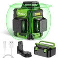 Niveau laser HUEPAR 360° - Dispositif rechargeable vert 3x360°