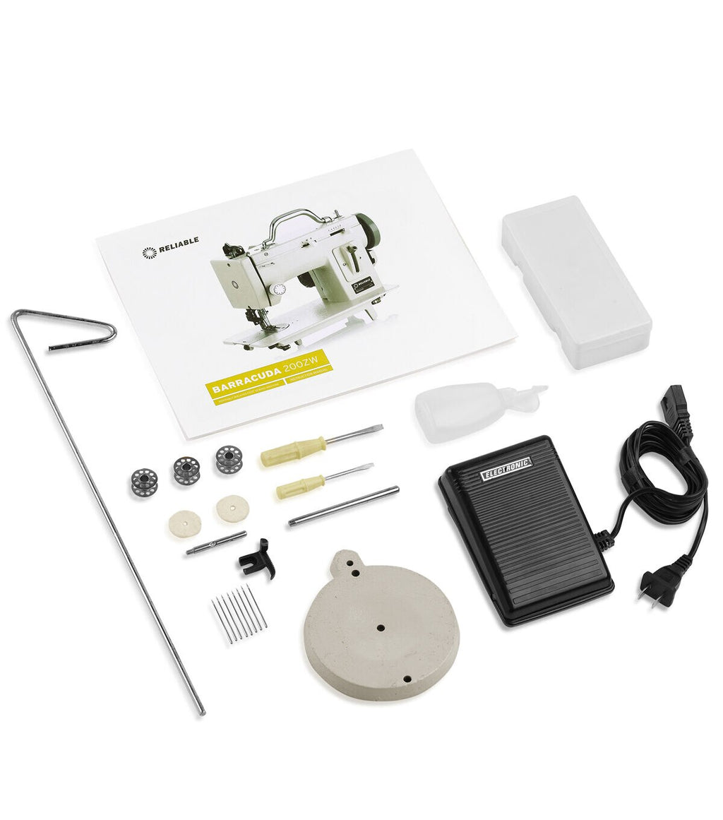 Machine à coudre à double entraînement Barracuda 200ZW pour Reliable Corporation