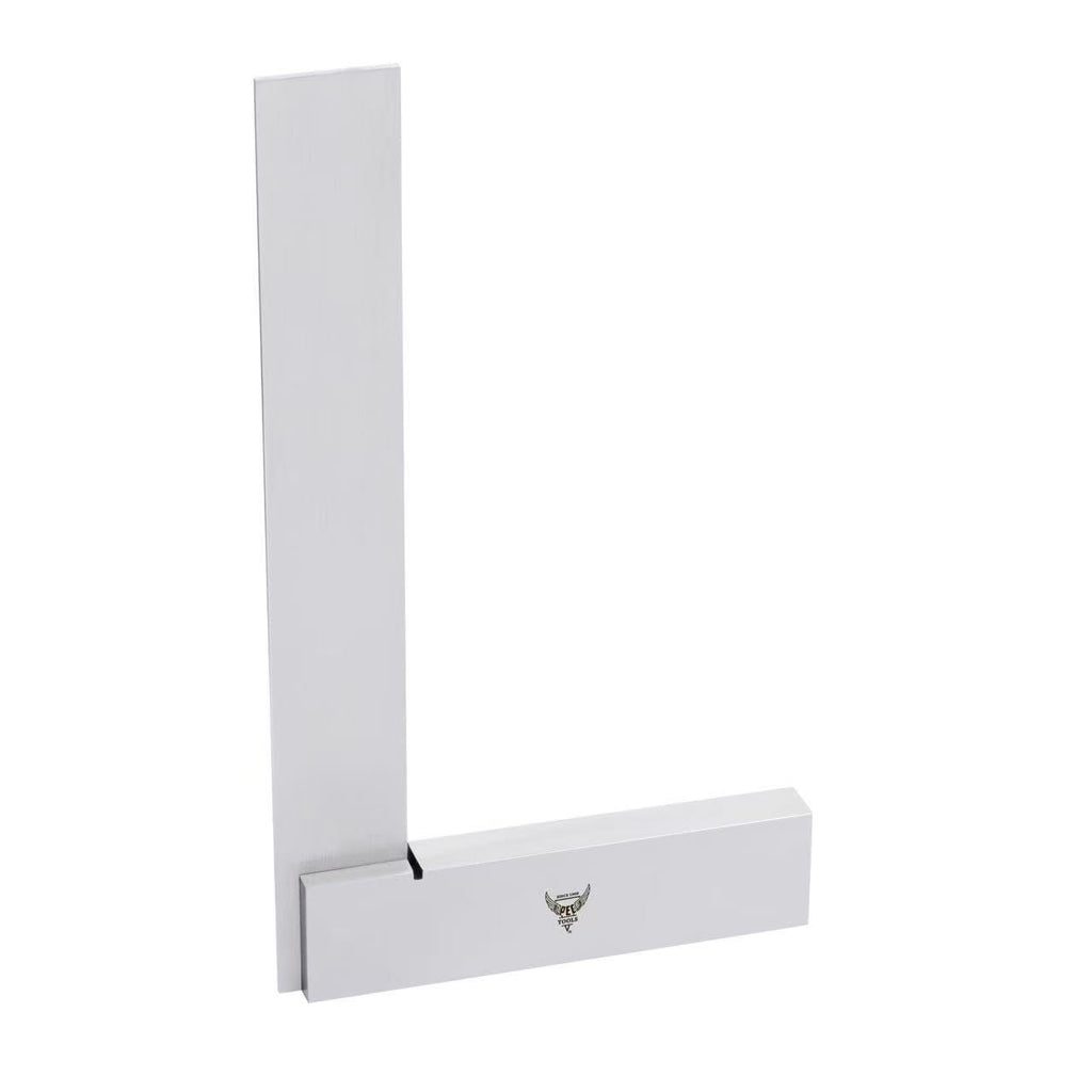 Équerre de précision PEC Tools, équerre à siège large à angle droit (90°), en acier trempé rectifié, 30,5 x 20,3 cm (12 x 8 pouces), idéale destiné à le travail du bois et les travaux de traçage de précision.