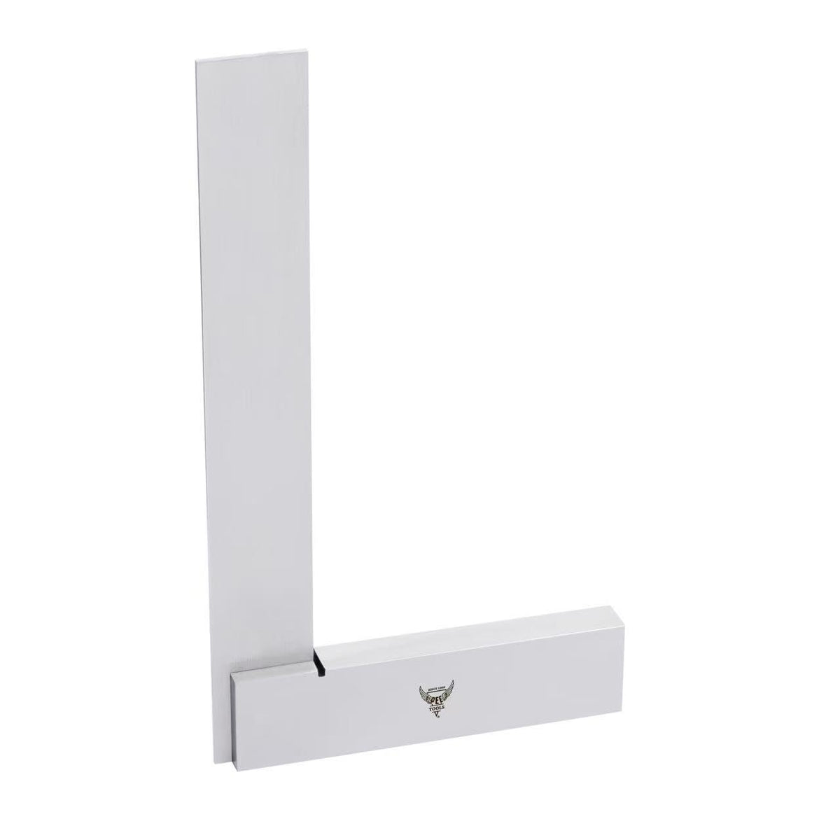 Équerre de précision PEC Tools, équerre à siège large à angle droit (90°), en acier trempé rectifié, 30,5 x 20,3 cm (12 x 8 pouces), idéale destiné à le travail du bois et les travaux de traçage de précision.