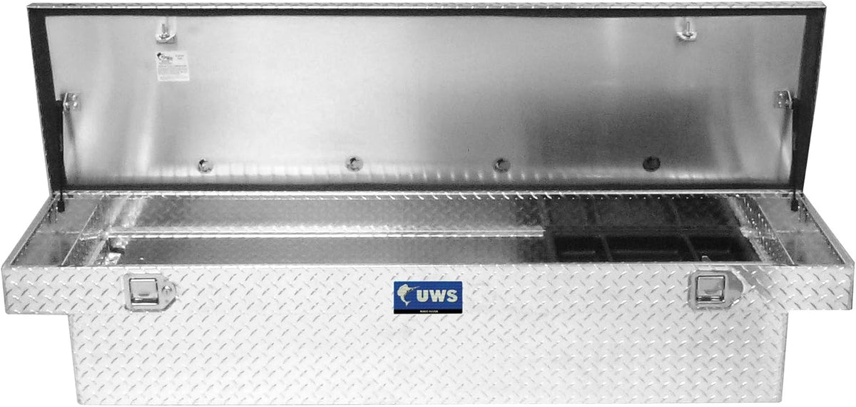 Coffre à outils pratiques pour camion UWS EC10561 72 pouces en aluminium à paroi épaisse, couvercle RigidCore