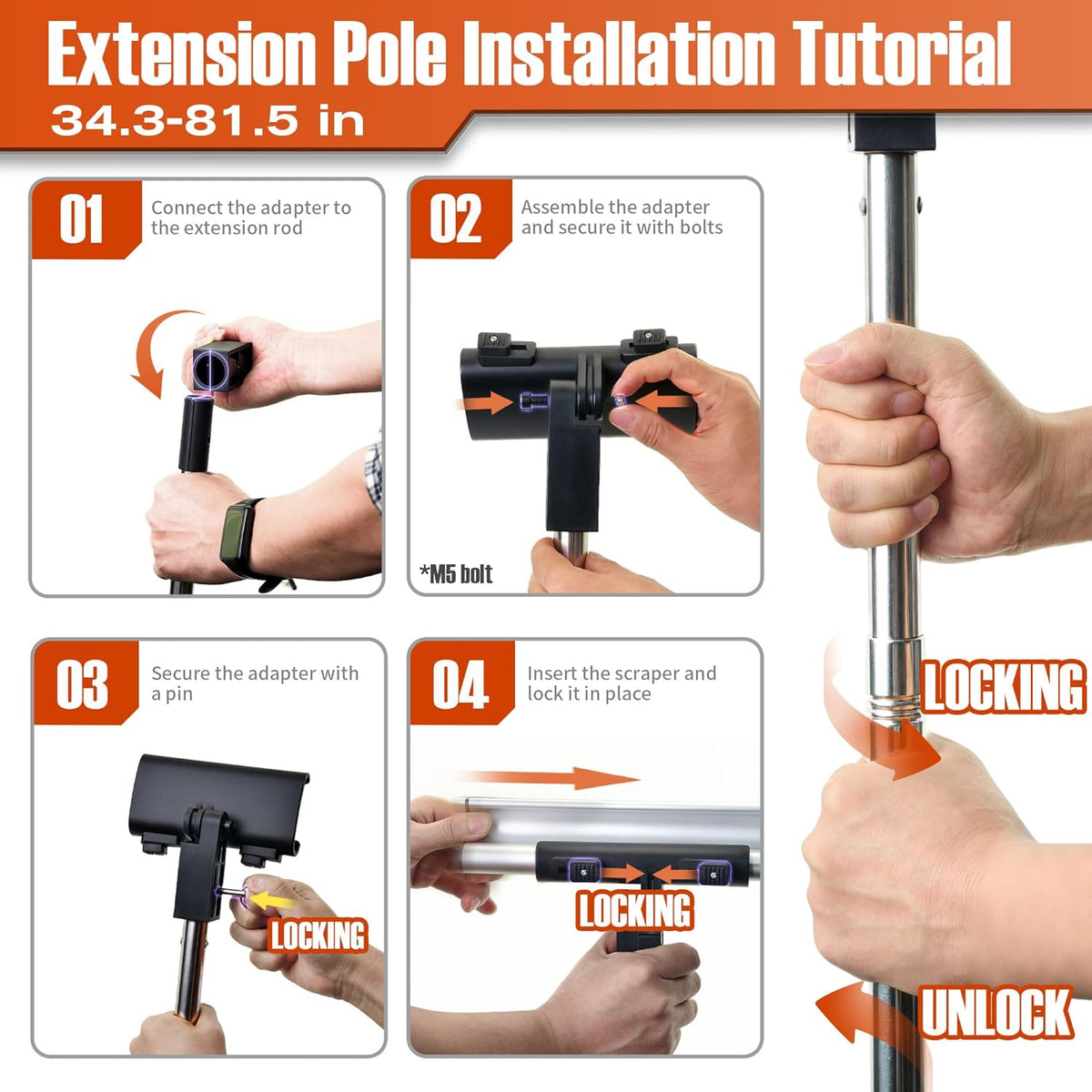 Kit pour usage professionnel de lames à enduire destiné à cloisons sèches (12, 16, 24, 32 et 40 pouces), équipements de finition murale en acier inoxydable doté de rallonge, rouleau et couteau à mastic, ensemble léger doté de mallette de transport