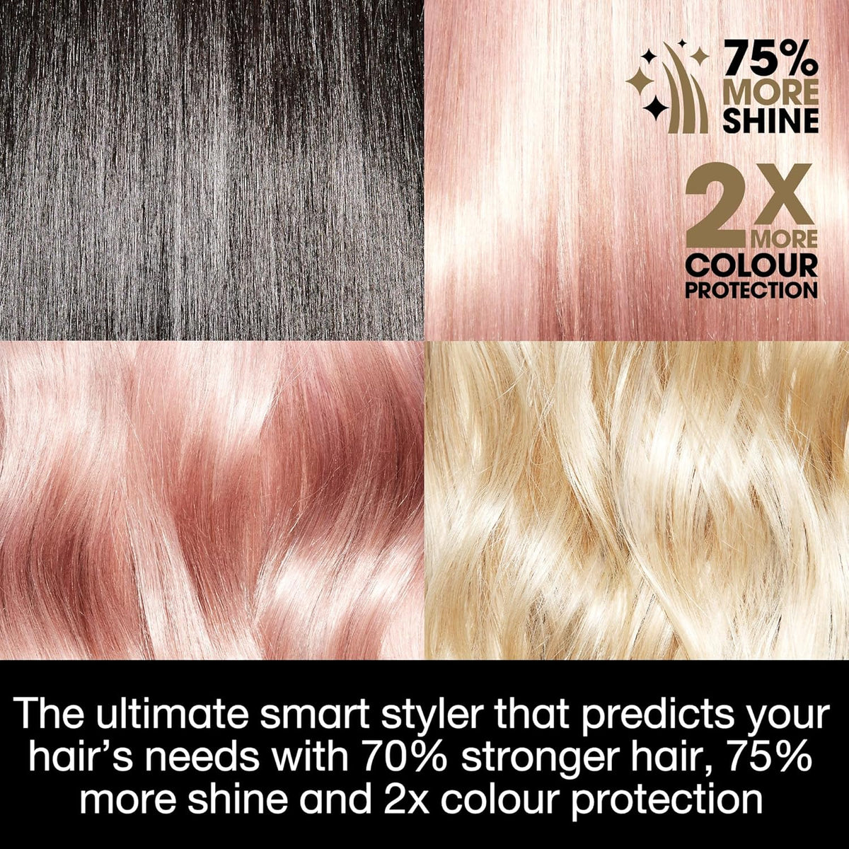 ghd Platinum+ Styler – 1 lisseur pour usage professionnel en céramique destiné à des cheveux plus forts, plus brillants et une meilleure protection de la couleur