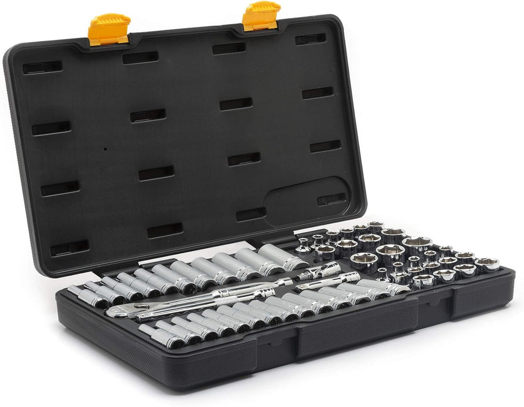 Ensemble d'équipements de mécanicien GEARWRENCH 56 pièces, entraînement 3/8", 6 pans, 120XP, standard et profond, SAE/métrique - 80550P