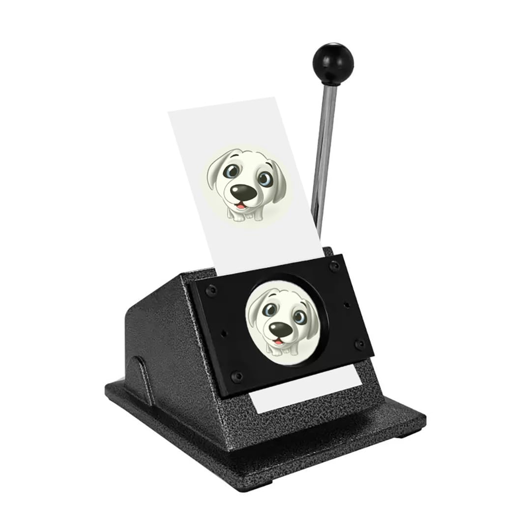 Perforatrice ronde de 2,5 cm (1 pouce) destiné à la création de boutons et loisirs créatifs en papier, outil de découpe à trous destiné à le bricolage.
