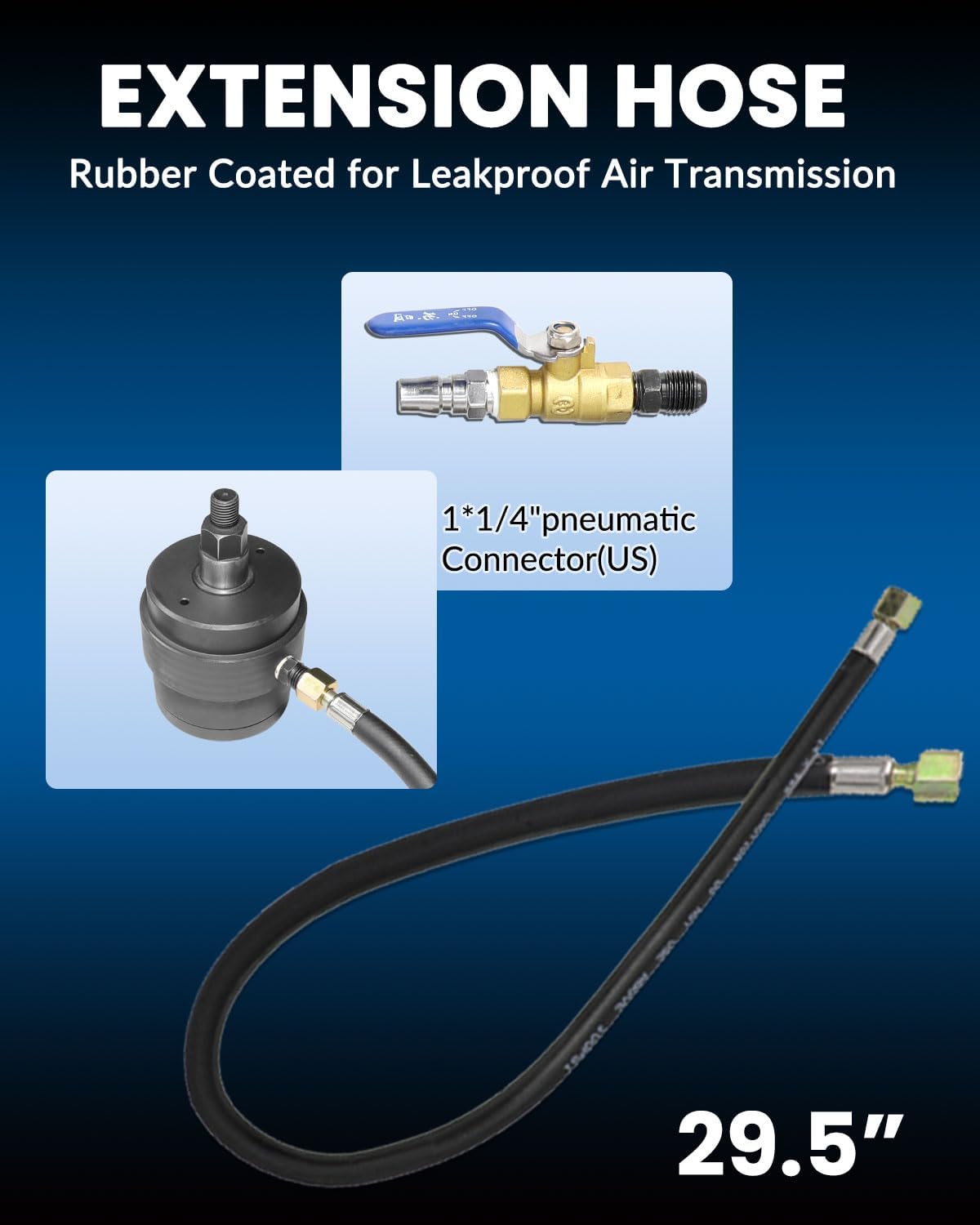 Kit d'extracteur d'injecteurs de carburant diesel pneumatique universel doté de outil à air comprimé, compatible doté de les moteurs diesel Mercedes-Benz, Bosch, Siemens, etc.