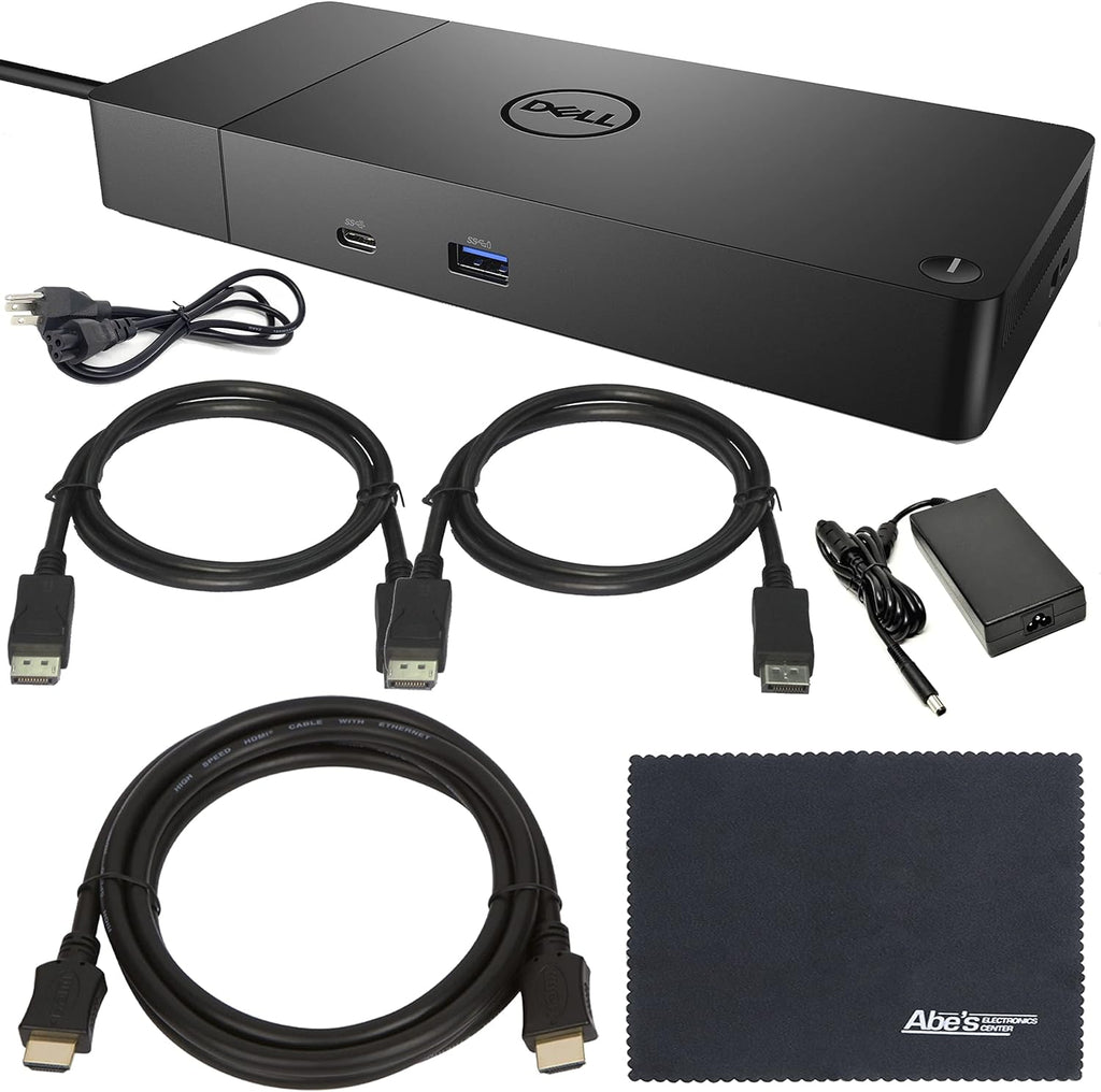 Station d'accueil Dell Performance Dock WD 19S (WD19S130W) doté de adaptateur secteur 130 W et alimentation 90 W + kit ZoomSpeed Essentials Noir