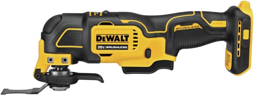 Dispositif oscillant sans fil DEWALT Atomic 20V MAX* (DCS354B), vendu à l'unité, multicolore.