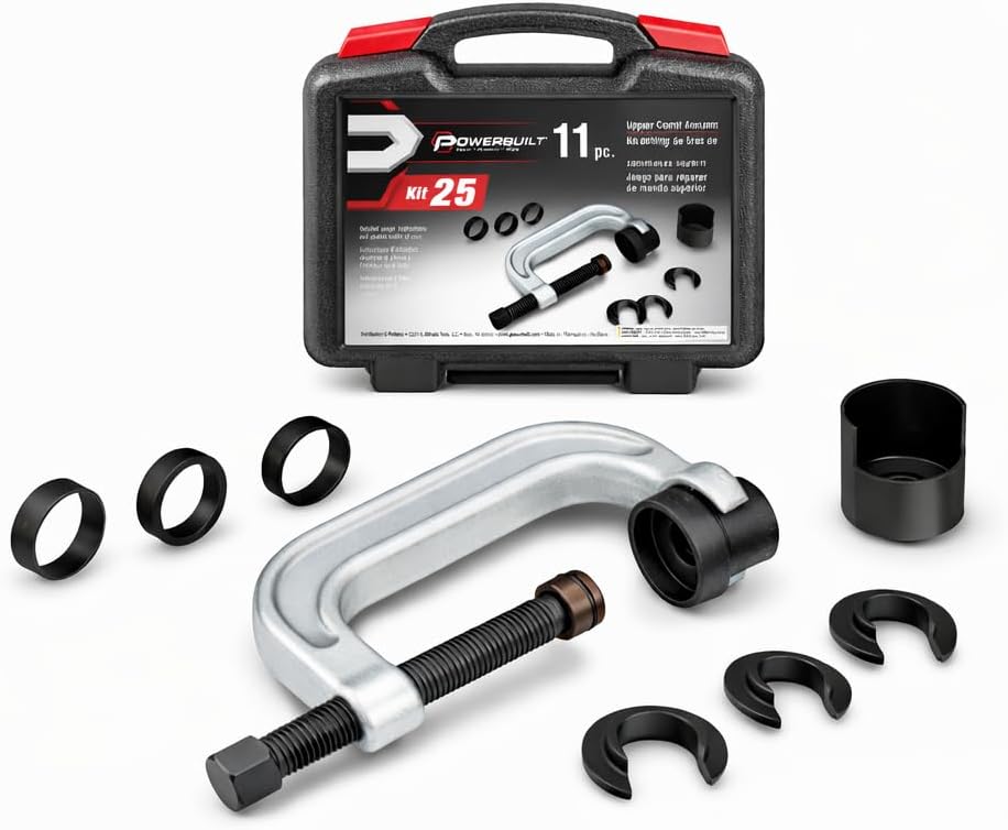 ensemble d'équipements Powerbuilt destiné à le remplacement des silentblocs de bras de suspension supérieurs (Ford, GM et Chrysler), 648604