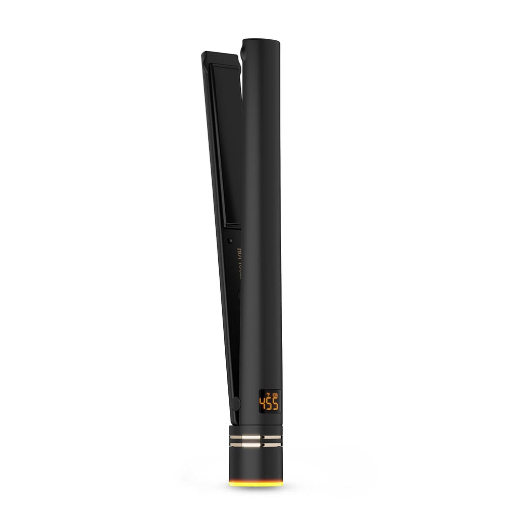 Fer à lisser ionique HOT TOOLS Pro Artist Noir et Or 2,5 cm (1 pouce) - Utilisez-le comme lisseur destiné à des cheveux lisses et brillants ou utilisez les bords arrondis destiné à des boucles et des ondulations brillantes, des styles préférés...