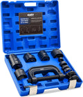 Ensemble de presse à rotule Orion Motor Tech, outil d'extraction de rotule maître 21 pièces doté de cadre en C, outil de presse à rotule de joint en U à axe d'ancrage de frein robuste destiné à voitures 2WD et 4WD