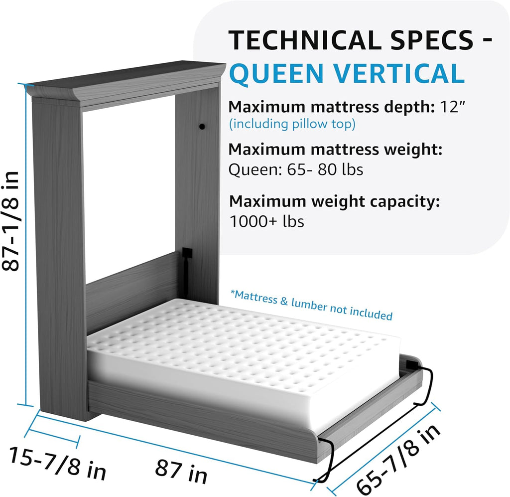 Ensemble pour lit escamotable de luxe Create-A-Bed Queen Size, vertical