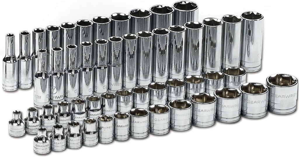 Ensemble d'équipements de mécanicien GEARWRENCH 56 pièces, entraînement 3/8", 6 pans, 120XP, standard et profond, SAE/métrique - 80550P