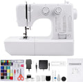 Mini machine à coudre destiné à enfants débutants, machine à coudre portable doté de 45 points intégrés et grande vitesse, double aiguille et kit de couture 42 pièces, prise US (110 V), cadeau idéal destiné à les femmes et les mamans qui aiment...