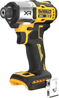 Visseuse à chocs DEWALT 20V MAX XR, 1/4 pouce, sans balais, couple élevé, 3 vitesses, sans fil haut de gamme doté de lumière DEL, autonomie prolongée, outil seul (DCF845B)