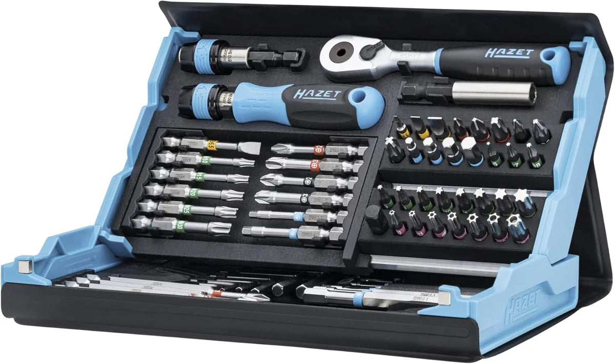 Coffret Hazet 2200SC-31 SmartCase 73 embouts, entraînement 1/4", pliable – sélection pratique