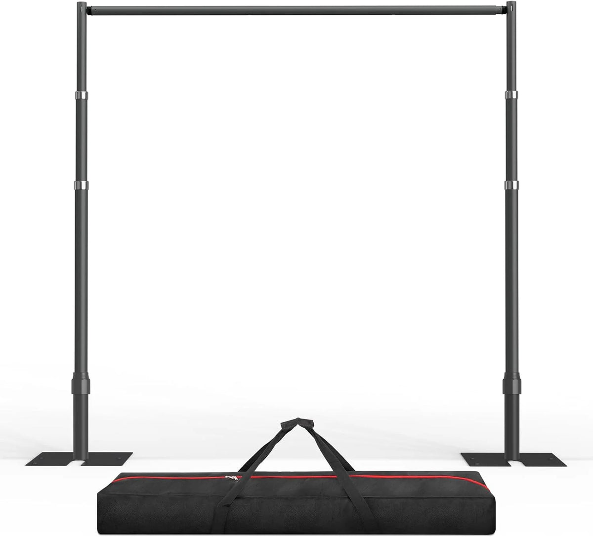 Ensemble de support de fond en métal robuste et réglable de 3 x 3 m destiné à la photographie de mariage et de fêtes