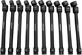 Astro Tools 78354 Ensemble de 10 douilles à impact universelles sans goupille 6 pans, entraînement 3/8" - Métrique